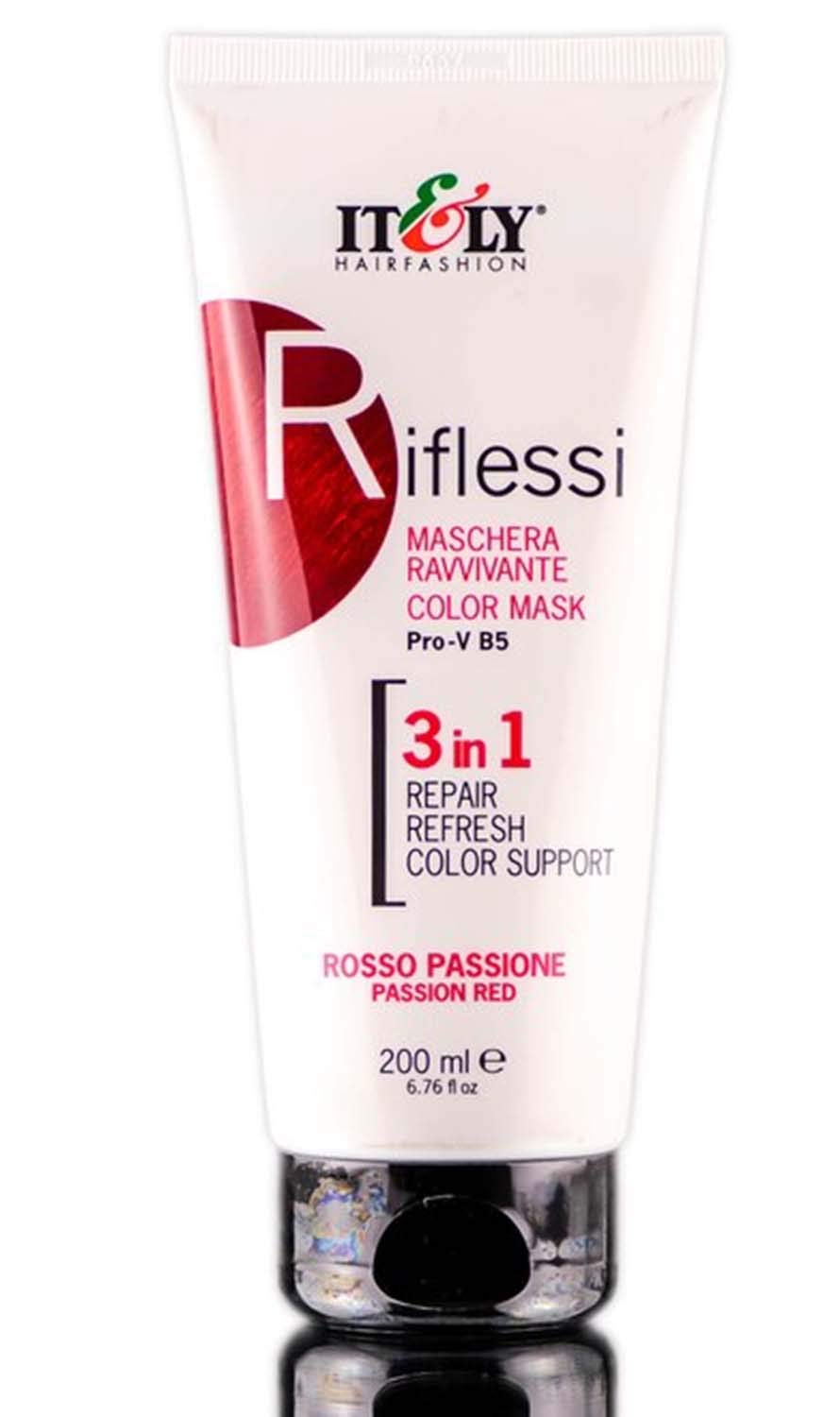 IT&LY ITLY RIFLESSI COLOR RENEWAL MASK MASQUE - 6.76oz PASSION RED
