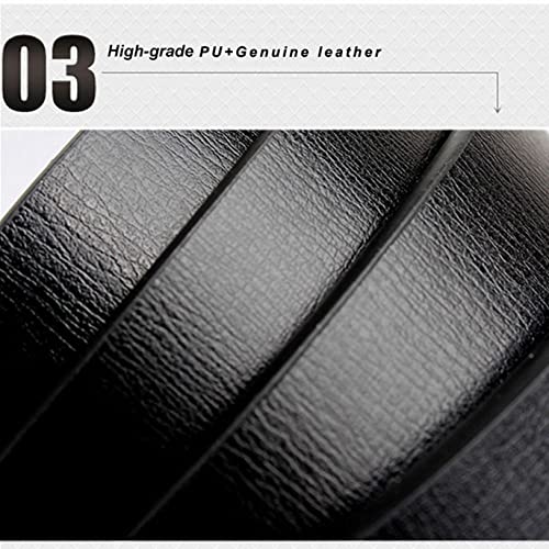 Men's Design 2nd Layer Genuine Leather Black Fashion Belts Male Jeans Belt Apparel Accessories for Men4