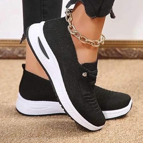 Orthopedic Shoes for Women Slip On Walking Comfortable Lightweight Breathable Non-Slip Lace Up Casual Fashion Sneakers3