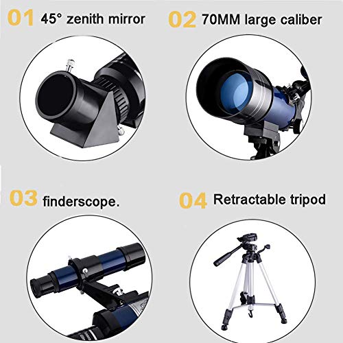 Telescopio Astronómico Refractor 70mm para Niños y Adultos miniatura 5