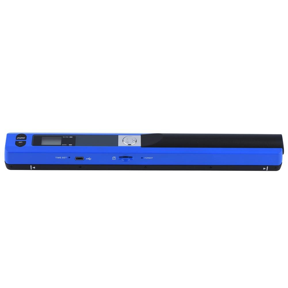 Scanner de Documents Portable USB 2.0 - Format x 900 DPI - pour XP/Vista 7/Mac OS 10.4, etc. - Numérisation JPG/PDF - Bleu