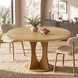 Einhomn 47.2-inch Round Dining Table, Kitchen Table for 4-6, Farmhouse Circle Dining...