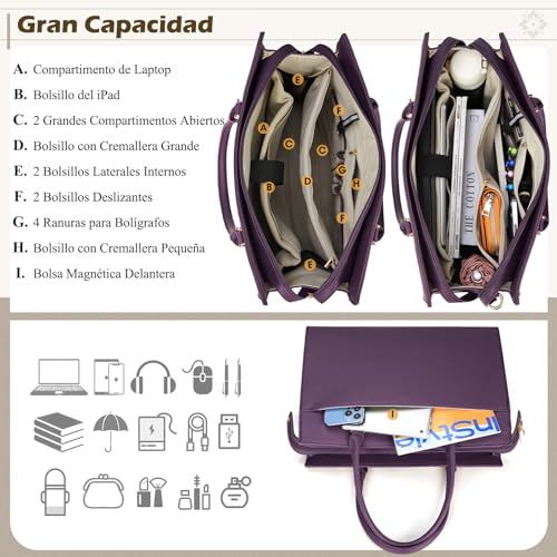 Encuentra reviews de Bolso morado los preferidos por los clientes. 9 Imagen adicional