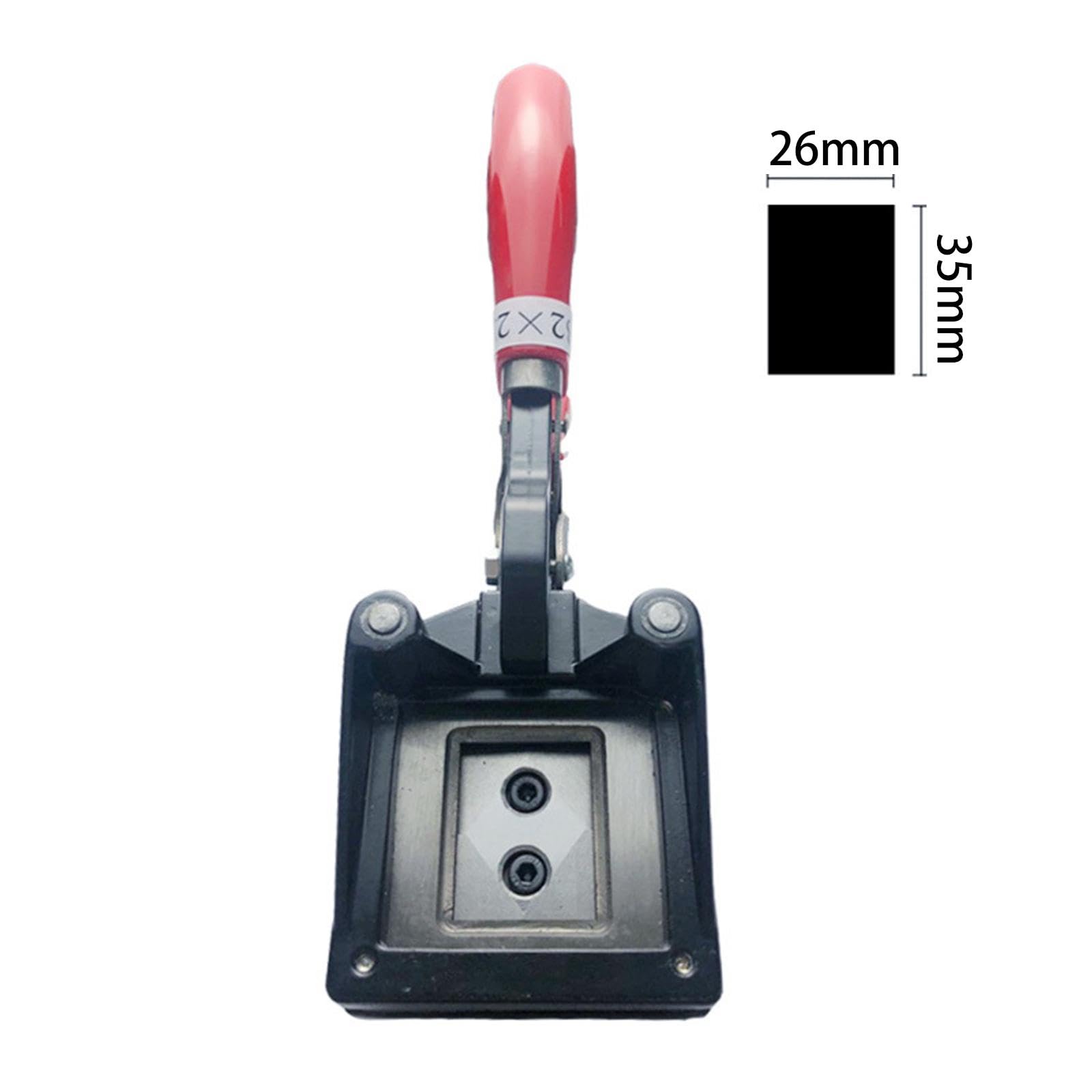 de Fotos para Identificación, Troquel de Corte, Perforador, Mango Ergonómico, Manual, Portátil, 26 × 32 Mm, para Tarjetas de Visita