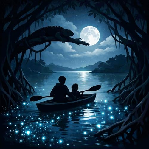 3951: Moonlit Bubbles, Spooky Mangroves and Sleeping Iguanas by Bradley Charbonneau of Pass The Sour Cream