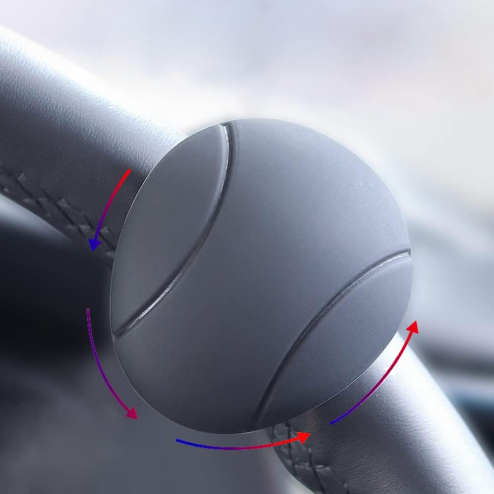Pommeau de volant universel noir pour voitures tracteurs camions bateaux