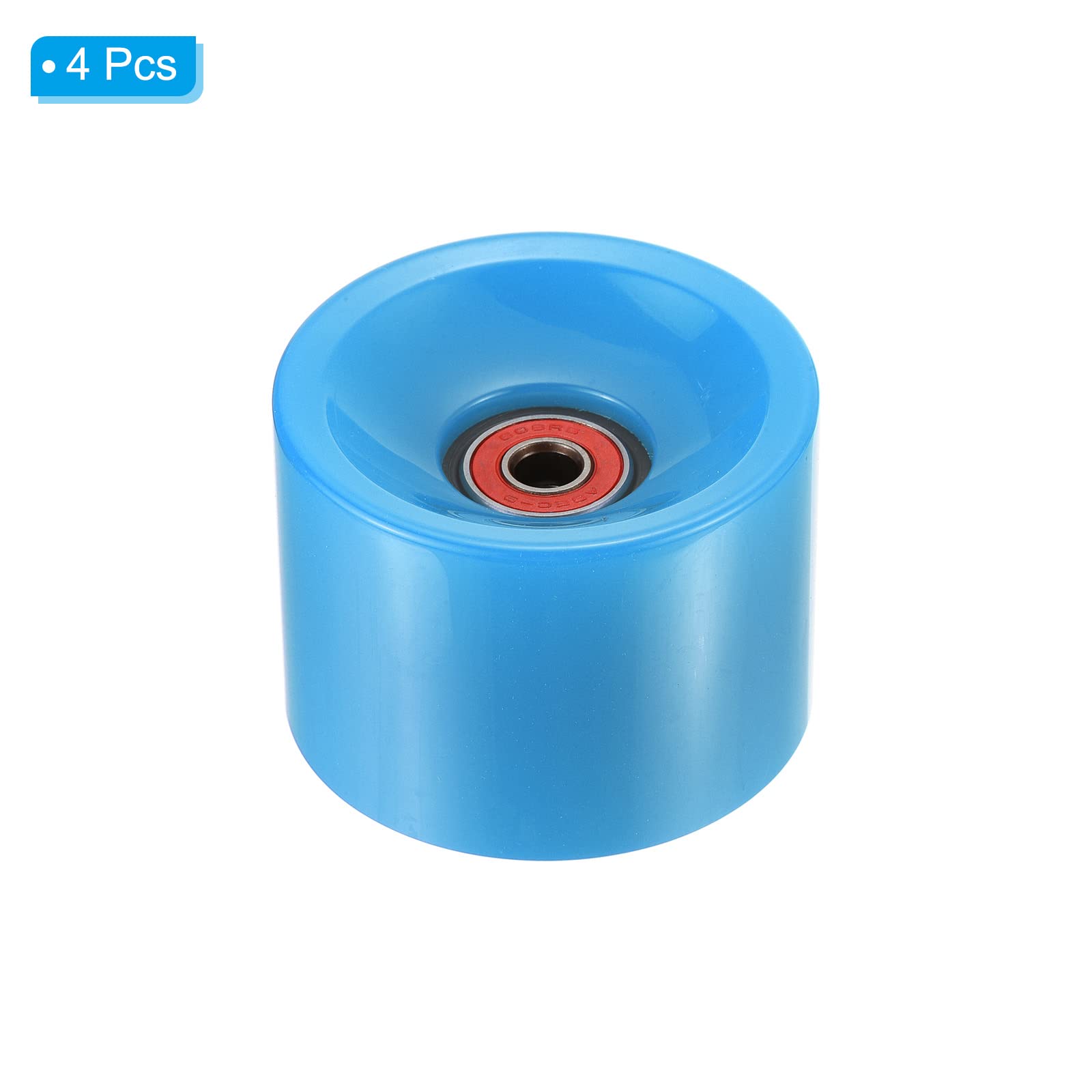 PATIKIL 70mm 78A Longboard Wheels with Red ABEC-9 Bearings - Image 3