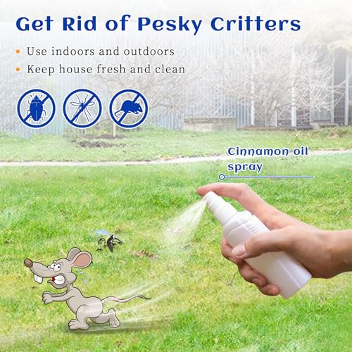 Image of HIQILI Cinnamon Essential Oil for Spary, Diffuser, Garden and Kitchen - 100% Pure Natural - Indoor and Outdoor, 1.01 Fl Oz