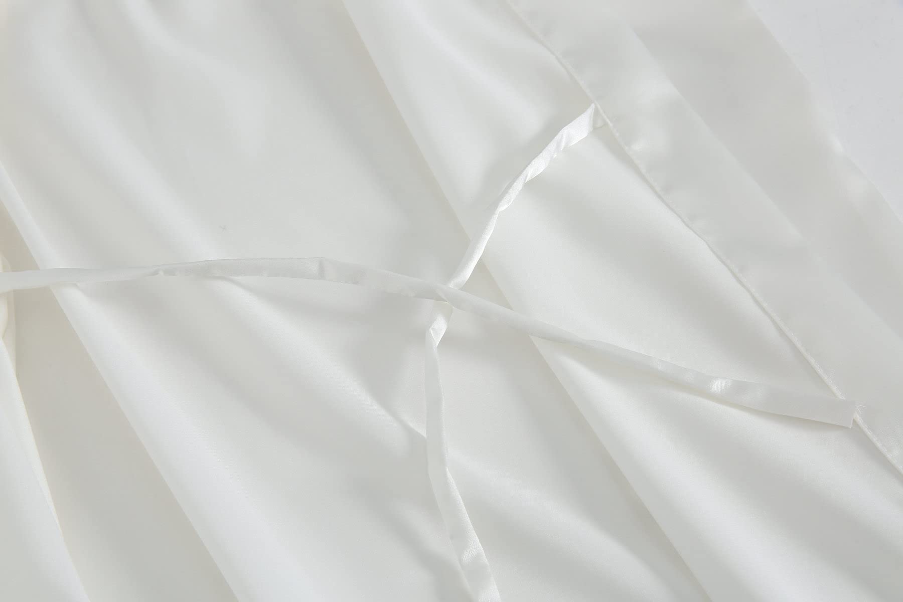 LANGER champagnerfarbener Satin-Bademantel für Frauen Braut und Brautjungfer Morgenmantel für Hochzeitsfeier ……