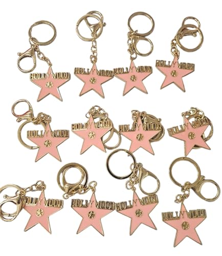 CLGIFT Set of 12 California Souvenir Keychain, I Heart LA