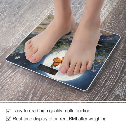 Balanza de baño digital con pantalla LCD 400 lb miniatura 5