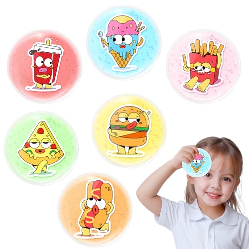 Image of Comfytemp Kids Ice Packs for Boo Boo, Small Gel Ice Pack Injuries Reusable | FSA Eligible HSA, Mini Hot Cold Compress for Pain Relief, Toddler Toothache, Headache, Bumps, Bruises, First Aid, 6pcs, Food