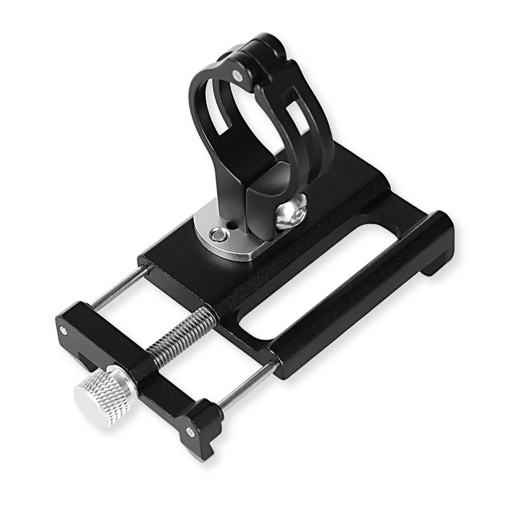 GUB G-85 Support de téléphone CNC pour vélo de 3,5 à 6,2 Pouces, Support de téléphone pour GPS, rallonge de Guidon de Moto - Noir