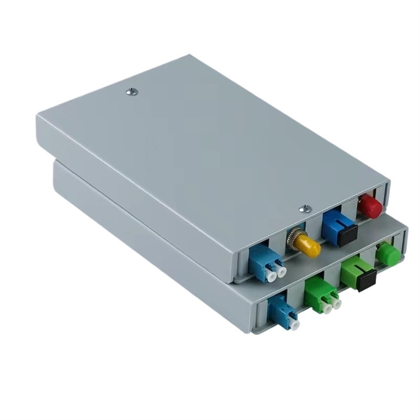10pcs Boîte de Terminal De Câble Optique 4 Ports Fibre Optique Terminal Box Fibre Fusionnée Boîte de jonction Queue Fibre Box (4 Core FC SM)