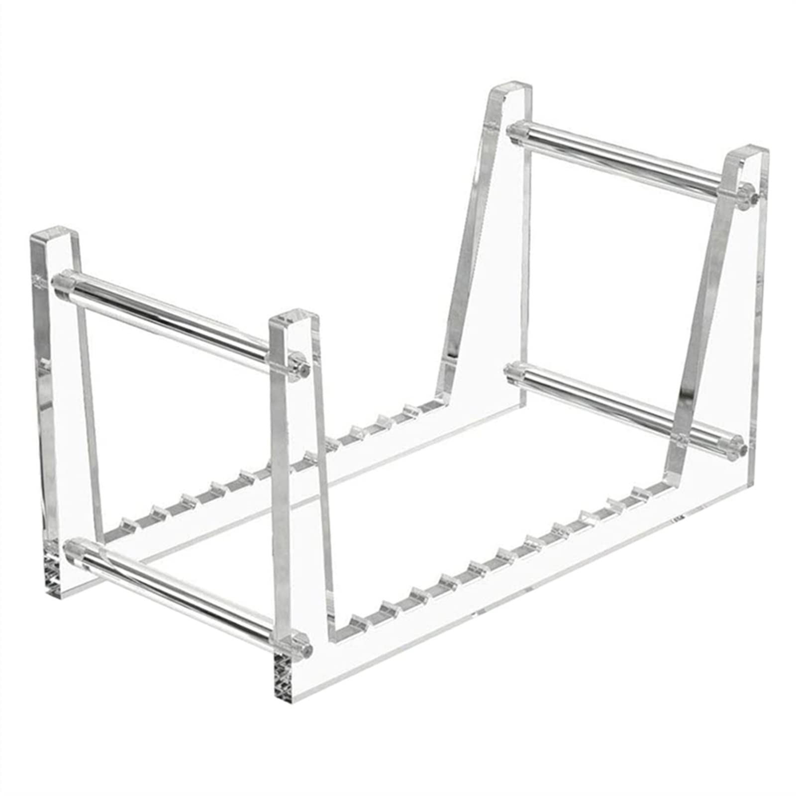 WQQYU6HKF CD Case Vinyl Record Display Holder Tabletop Acrylic Storage Stand - Clear LP Rack Shelf for 12”or 7”Singles, Holds up to 50 Album Lp's Disc Holder