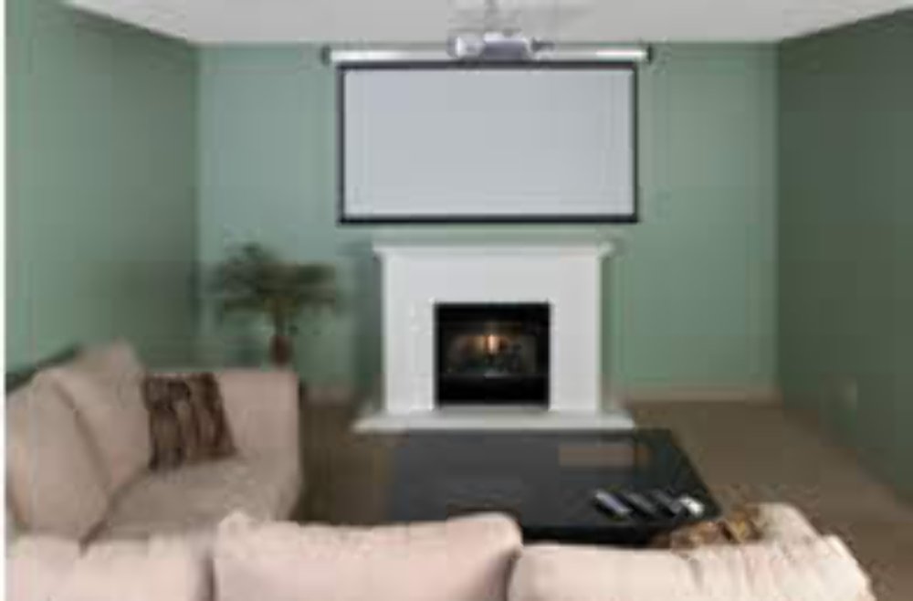 Elite Screens Home100IWV2 Electric/Motorized Projection Screen, 4:3 Aspect Ratio-100in. (Max White FG)