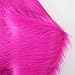 LPLND Qualität Kunstpelzstoff Plüschstoff langfloriges Kunstpelzmaterial Flauschiger Stoff für Kostümmode Teppiche Requisiten Kulissen Cosplay Stuhldekoration 150cm*50cm(Color:Rose Rot)