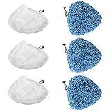 spares2go Coral & Microfaser Mop Pads für leichte Dampf D6207 d6428 d6429 D6430 d7149 (3 von jeder)