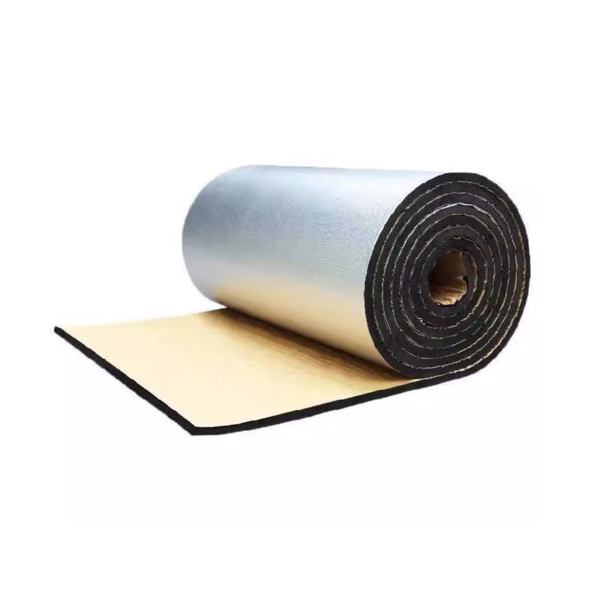 1m x 10m Self Adhesive Insulation Roll，Self Adhesive Mat，Closed Cell Foam，Van Sound Deadening Material 10mm Roll Car Insulation(Size:39.3in x 393.7in)