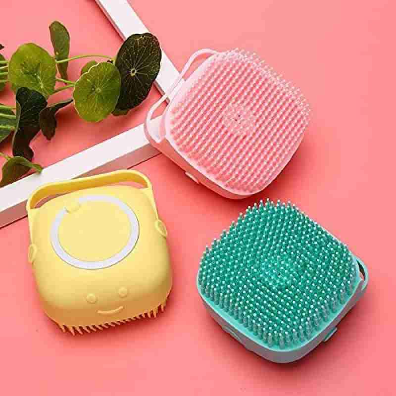 Dog Bath Brush Body Scrubber Shampoo Dispenser Tick Remover For Shower Bathing and Shedding Soft Silicone Bristles Brushes Groomers For Pet Puppy Dogs Cat Rabbit Horse (B0BXDJDV3P) Amazon Price History, Amazon Price Tracker
