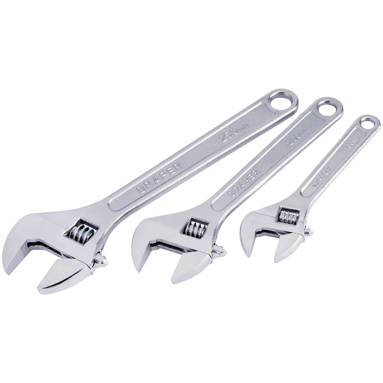 Draper Redline 67642 Adjustable Wrench Set (3-Piece) , Blue