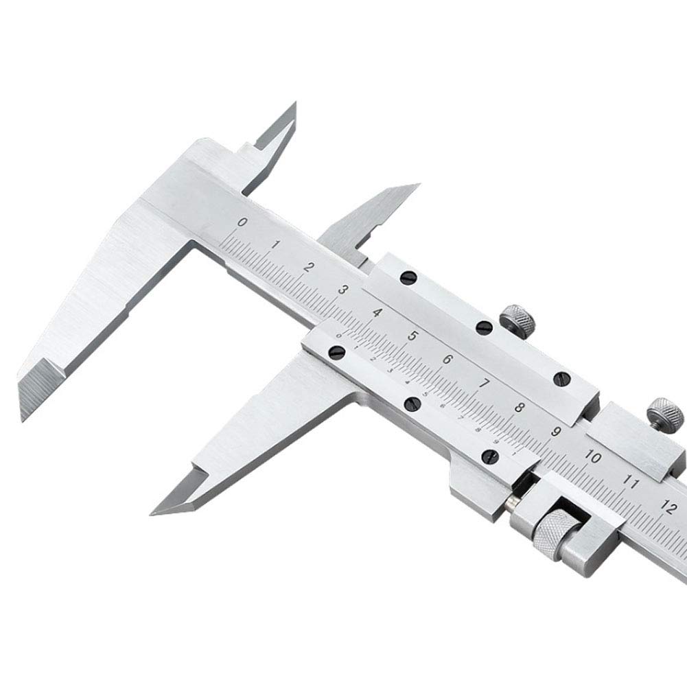 Calibrador Vernier, Altura de Profundidad del Calibrador de Herramienta de Medición Vernier, 0-150-200-300Mm, Calibrador Mecánico de Acero Inoxidable de Alta Precisión y Grado Industrial (200Mm)