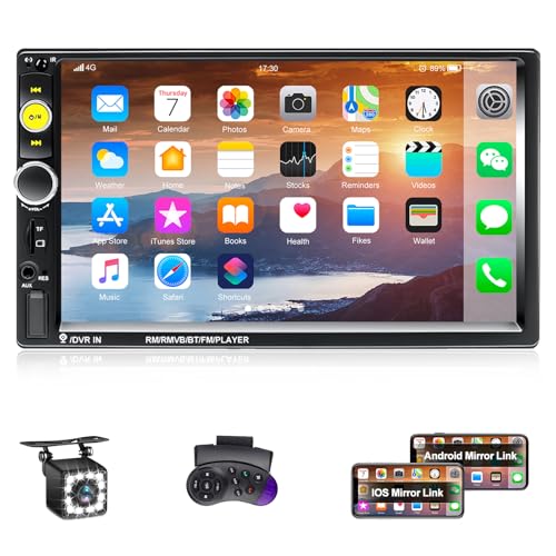 Radio para auto AMprime con pantalla táctil 7 pulgadas Bluetooth