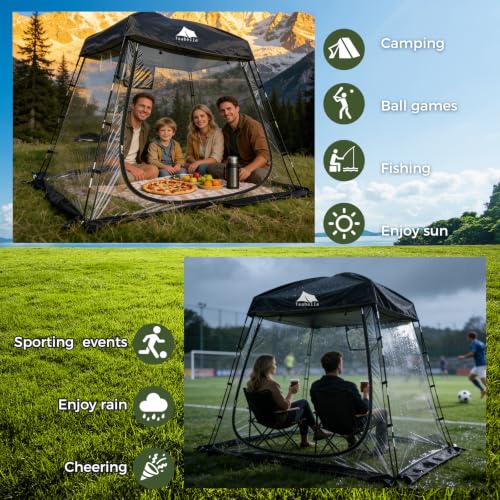 Teabelle Transparent Sports Tent miniatura 6