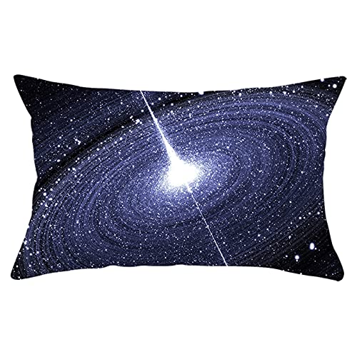 Lieson Coussin Canapé 30x50, Coussin Decoratif Canape Bleu Coussin Deco Salon de Jardin Etoile de l'univers, Polyester
