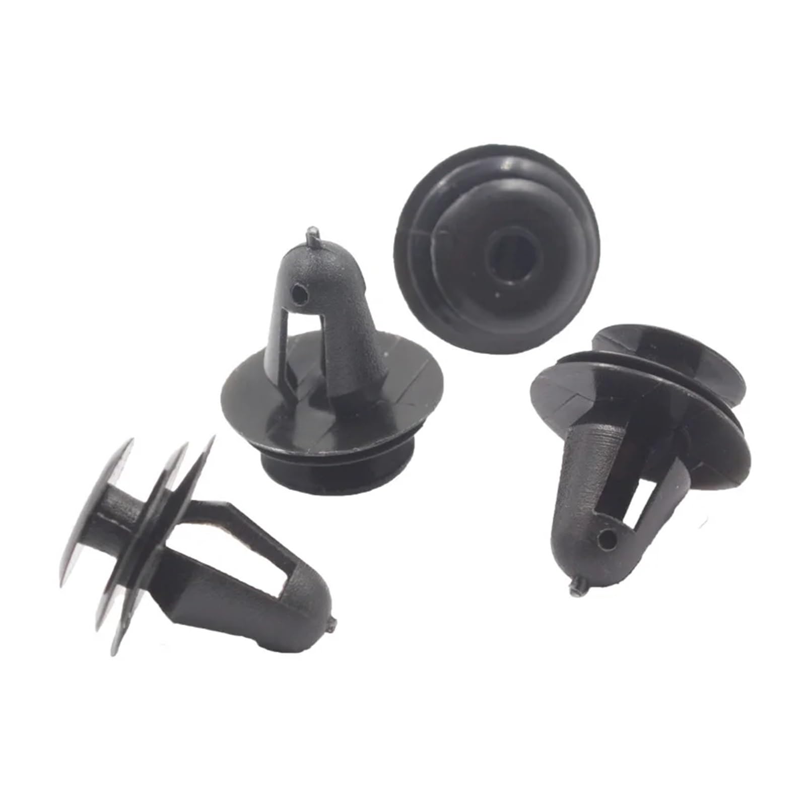 KXFVYNE 50PCS Auto Door Panel Clips Fixing Fastener 9mm Hole Car Interior Trim Card Clip Rivet(Black 50PCS)