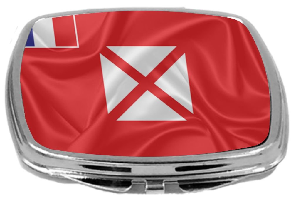 Rikki Knight Flag Design Compact Mirror, Wallis and Futuna, 3 Ounce