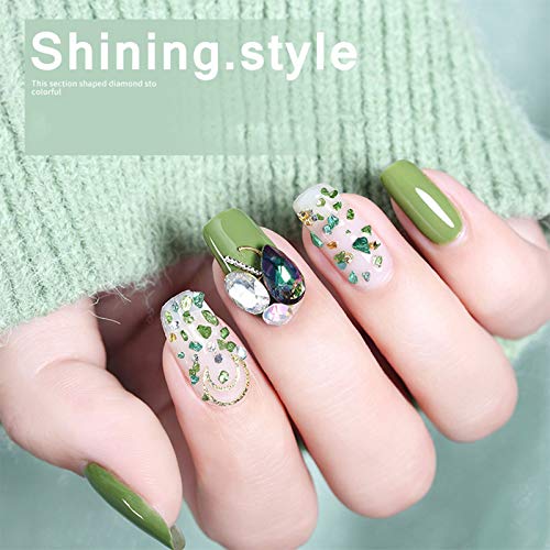 Nagelkunst Perlen Glitter 3d Nagel Dekoration 4 Boxen 3d Nagelkunst Strass Kristalle Mix Größe Strasssteine Nägel… – Bild 5
