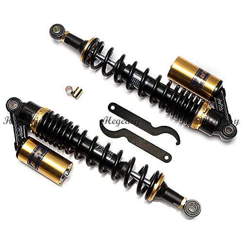 Image of 400mm 15.75 inch 8mm Spring Universal Motorcycle Air Shock Absorber Rear Suspension ATV Quad Scooter Dirt Bike For 50cc 75cc 90cc 125cc 150cc 250cc 300cc Black Gold