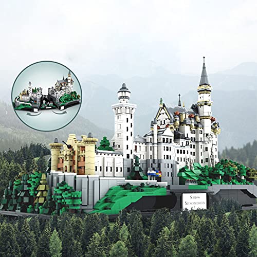 SESAY Schloss Neuschwanstein Bausteine Bausatz, 7437 Teile Modular Schloss Neuschwanstein Architektur Modell, Kompatibel… – Bild 4