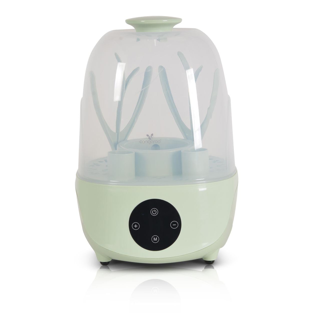 Cangaroo Sterylizator Verde 4 w 1, podgrzewacz do butelek, na 6 butelek, parowar, kolor: zielony