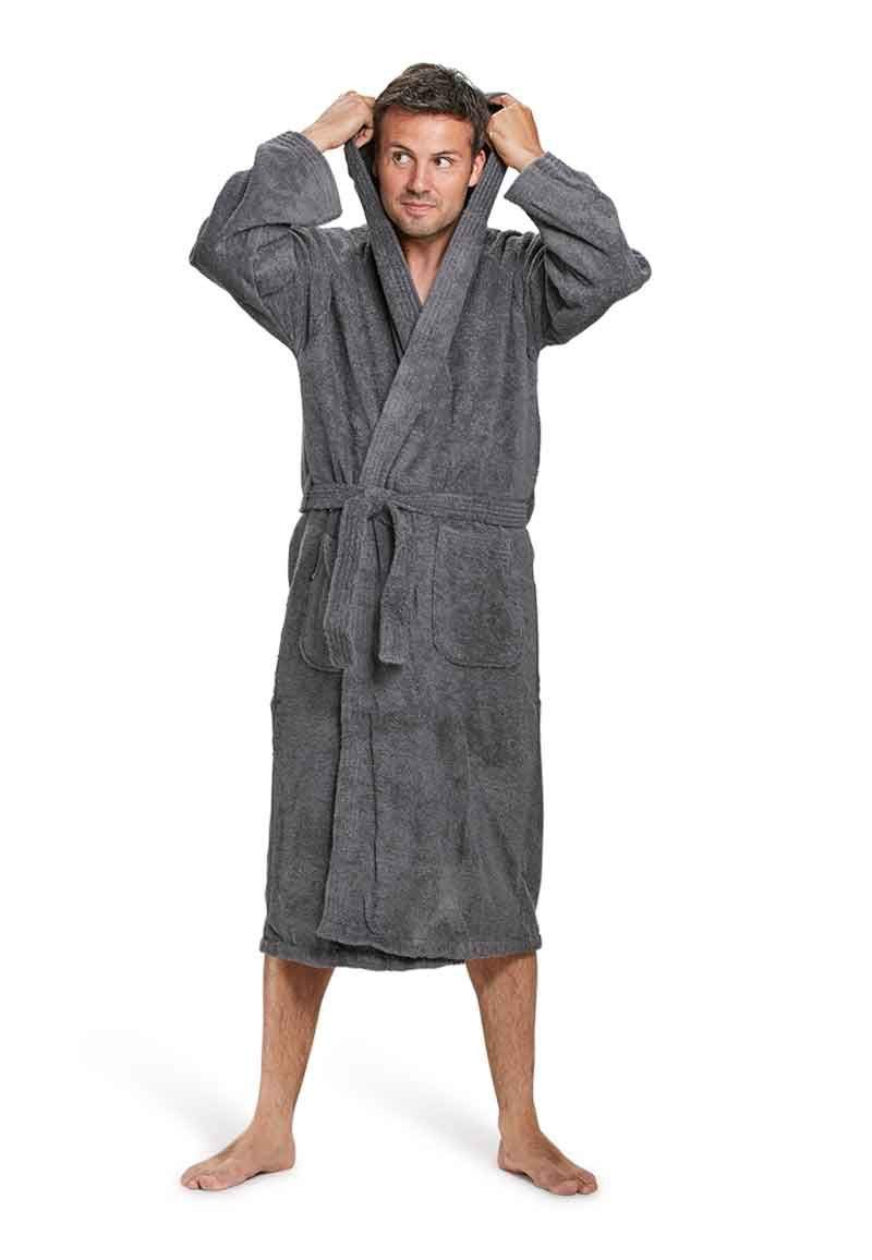 Badrock - Peignoir de Bain à Capuche avec nom brodé - 9 Couleurs - 100% Coton - Homme et Femme - avec Broderie - personnalisé