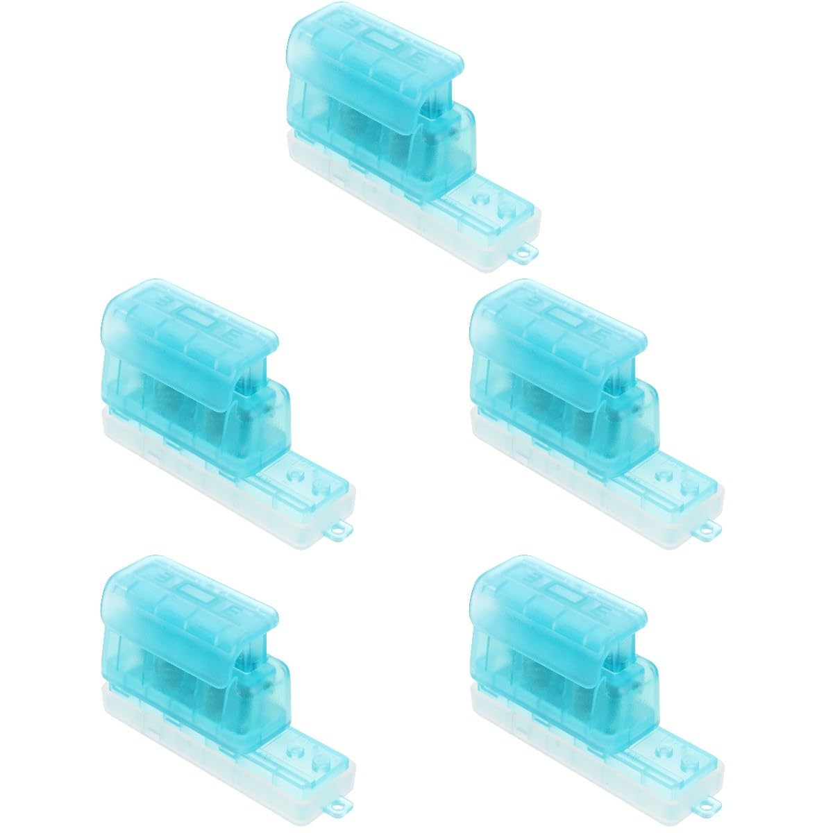 Operitacx 5stücke Binder Paper Hole Puncher Handlicher Stanzer Aus Kunststoff Für Büro Und Bastelarbeiten Für Buchbindematerialien Und Innenblätter Transparent