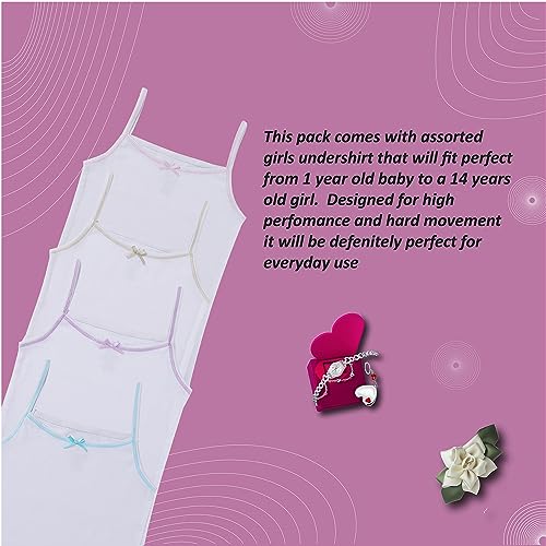 Buyless Fashion Canottiera Bimba Cotone Cami con