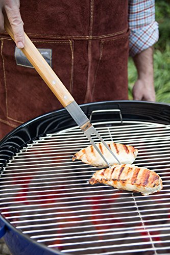 GARFO PARA CHURRASCO FOX RUN AÇO INOX 44CM FÁCIL E PRÁTICO PRANA