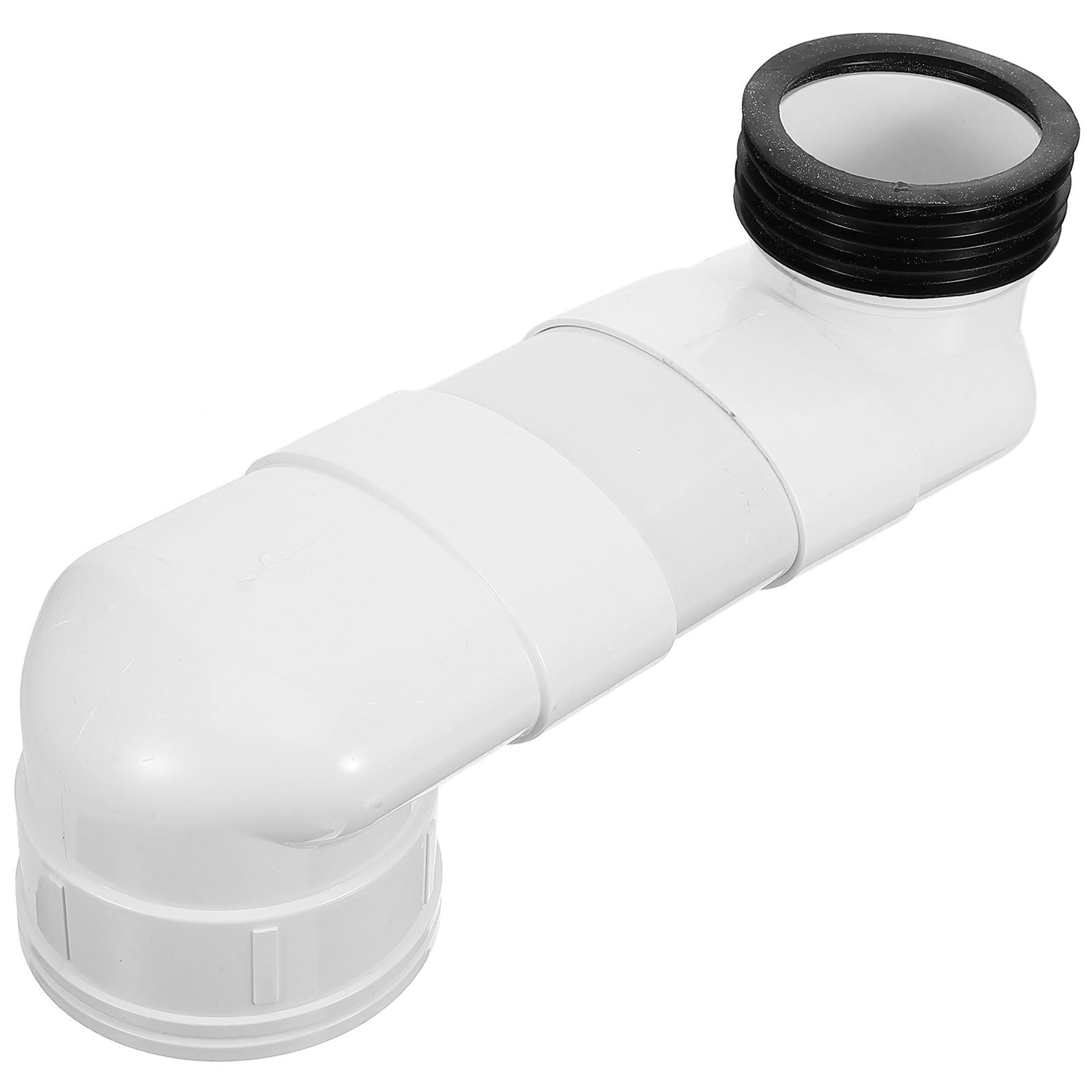 Generico Adattatore per Spostamento Wc in Pvc Resistente, Impianto di Scarico Massimo Offset 10 Cm, per Bagno Residenziale e Commerciale