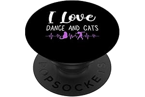 I Love Dance And Cats, Dance Teacher, PopSockets Standard PopGrip