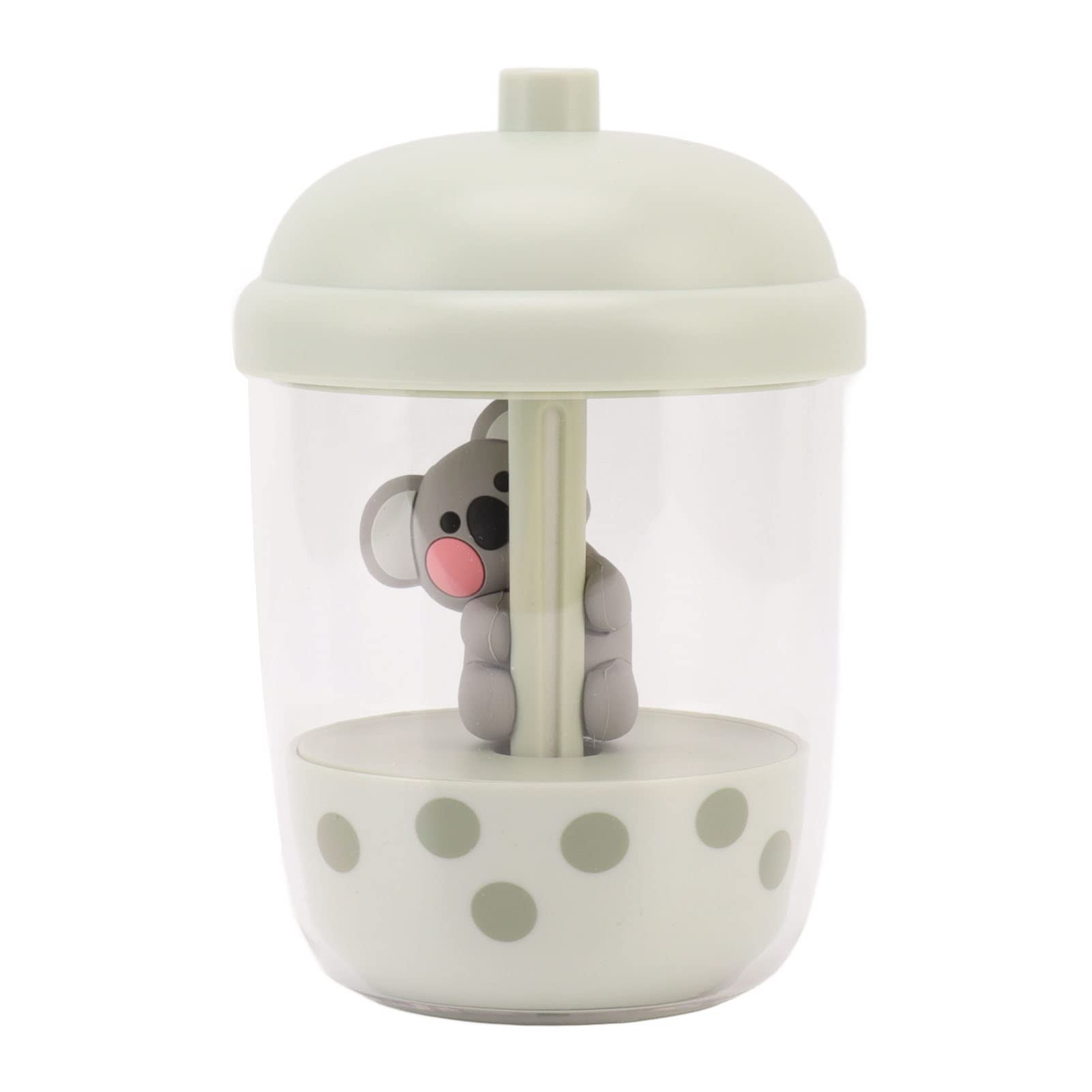 Cool Mist Koala Animal Humidifier, USB Desktop Humidifier for Home with Noise Reduction, Ideal for Allergic People, ABS and PS Material (Matcha)