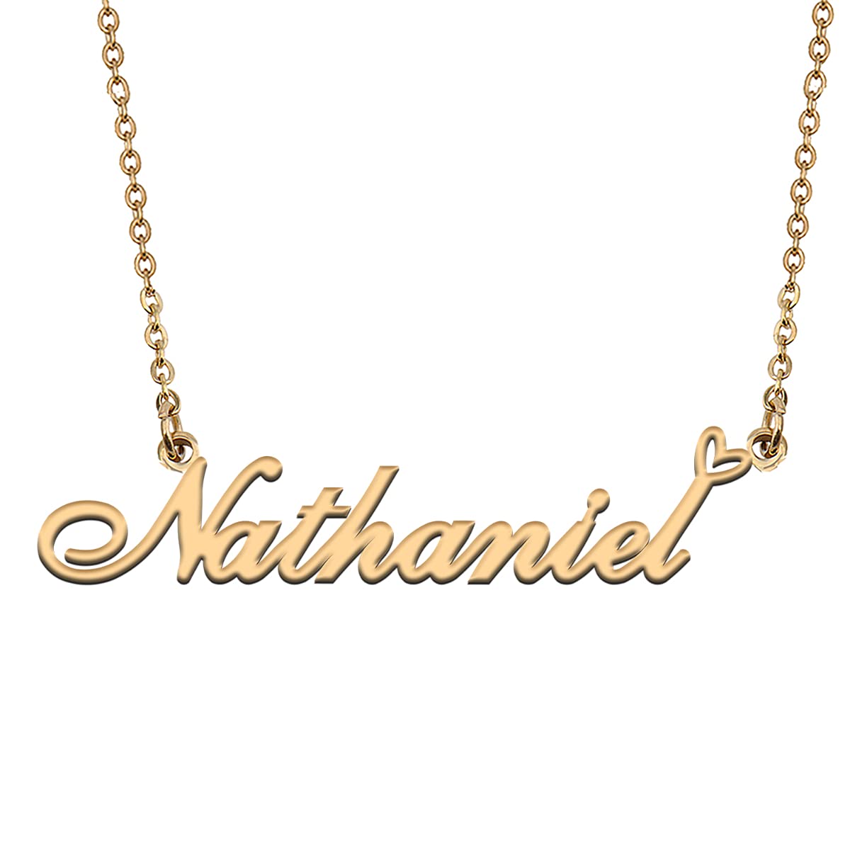 Personalized Custom Initial Pendant Name Necklaces for Women Girls in Gold Silver