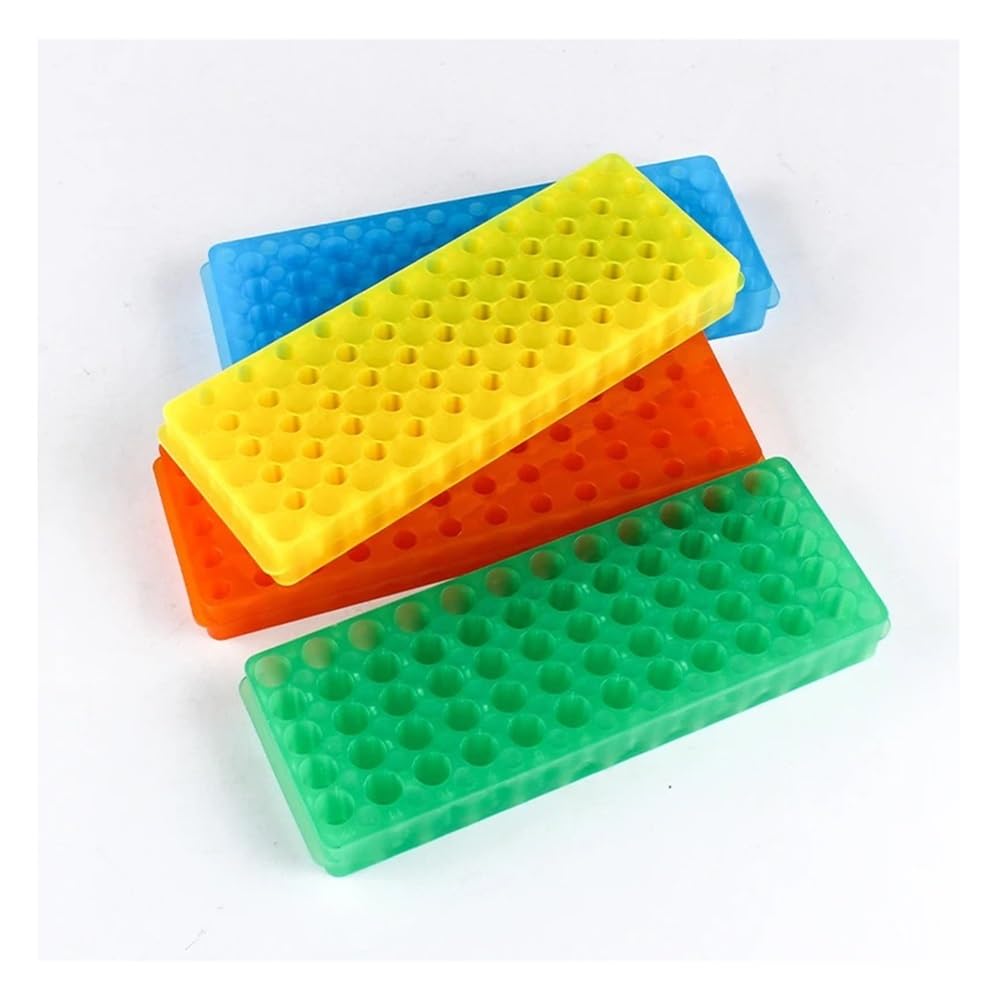 Cristalería de Laboratorio Gradilla for tubos de plástico for centrífuga, 4 microtubos de laboratorio de 0,2, 0,5, 1,5 y 2 ml