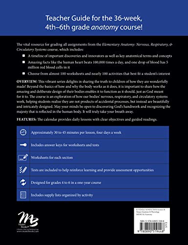 Elementary Anatomy: Nervous, Respiratory, & Circulatory Systems Teacher Guide (God's Wondrous Machine) - Image 2