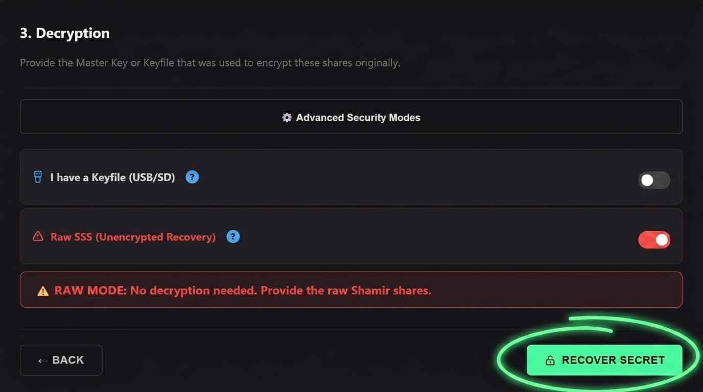Keyless Kit – (HEX) – Offline Master Password & Crypto Seed Phrase Backup – Shamir's Secret Sharing Security Cards (Offline Master Password & Crypto Seed Phrase Backup)