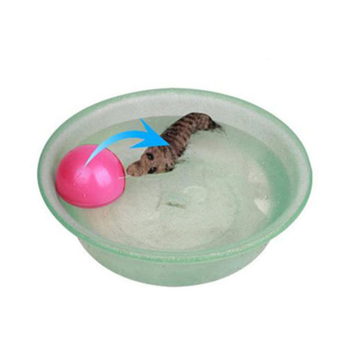 Juguete de comadreja para gatos en salón bola rodante motorizada para juego de interior