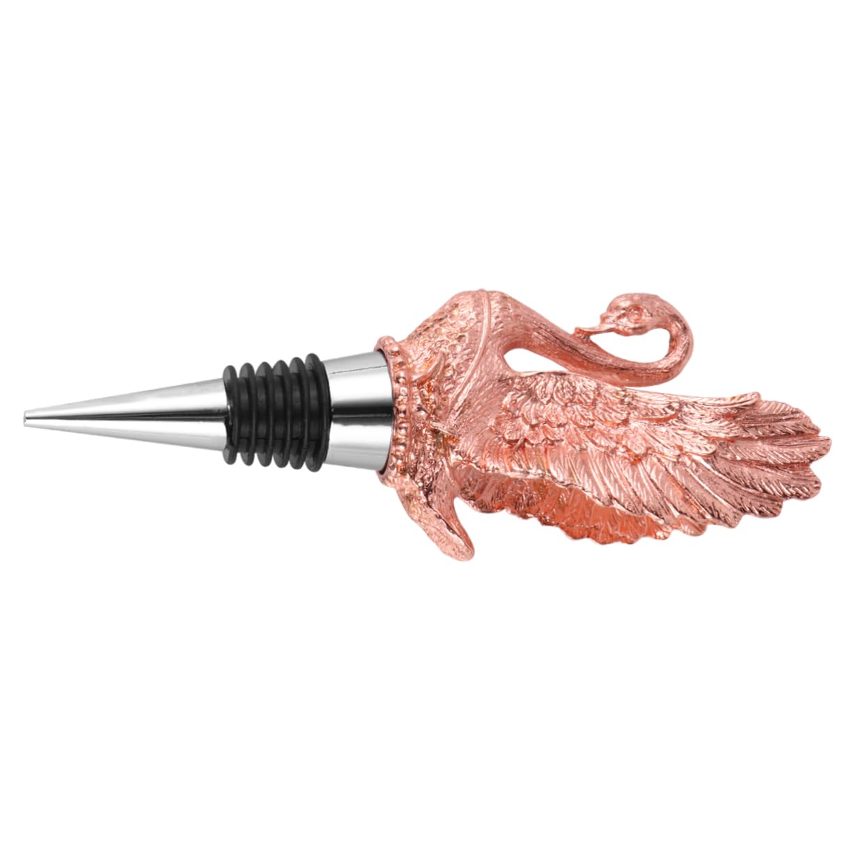 STOBAZA Swan Wine Bottle Stopper Creative Zinc Alloy Animal Pourer Wine Aerator for Parties Bars Fun Bottle Topper for Unique Home Decor
