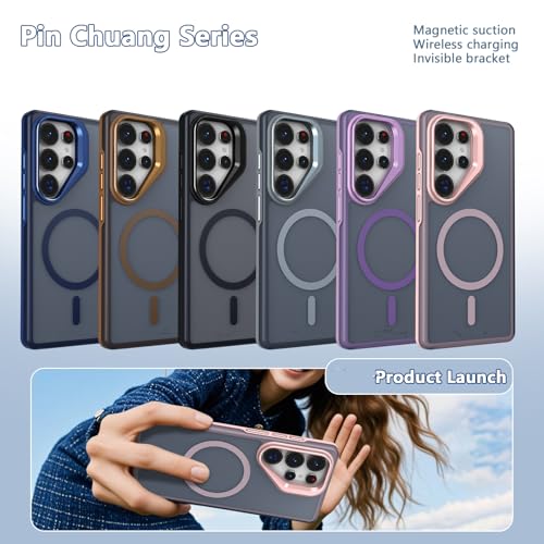 Coque Samsung S23 FE violette avec support pour vidéos et bureau - 4