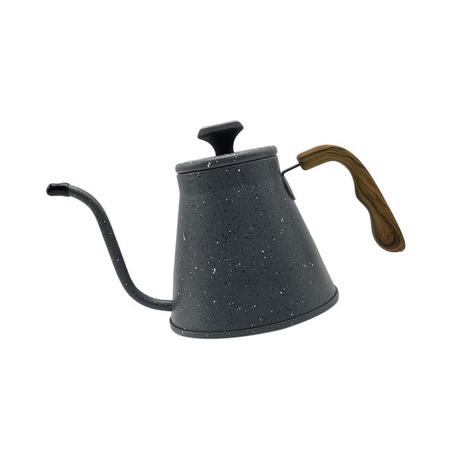 Buxuaaaa Flower Rock Grey 1.2L Pour Coffee Kettles With Flows Spouts Design And Temperature Control Ideal For Home And Professional Use Coffee Kettles